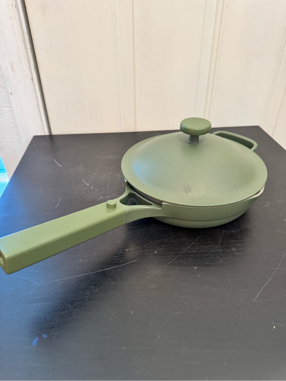 Our Place Cookware 8.5” Mini Always Pan w/Lid Sage Green Nonstick Oven Safe